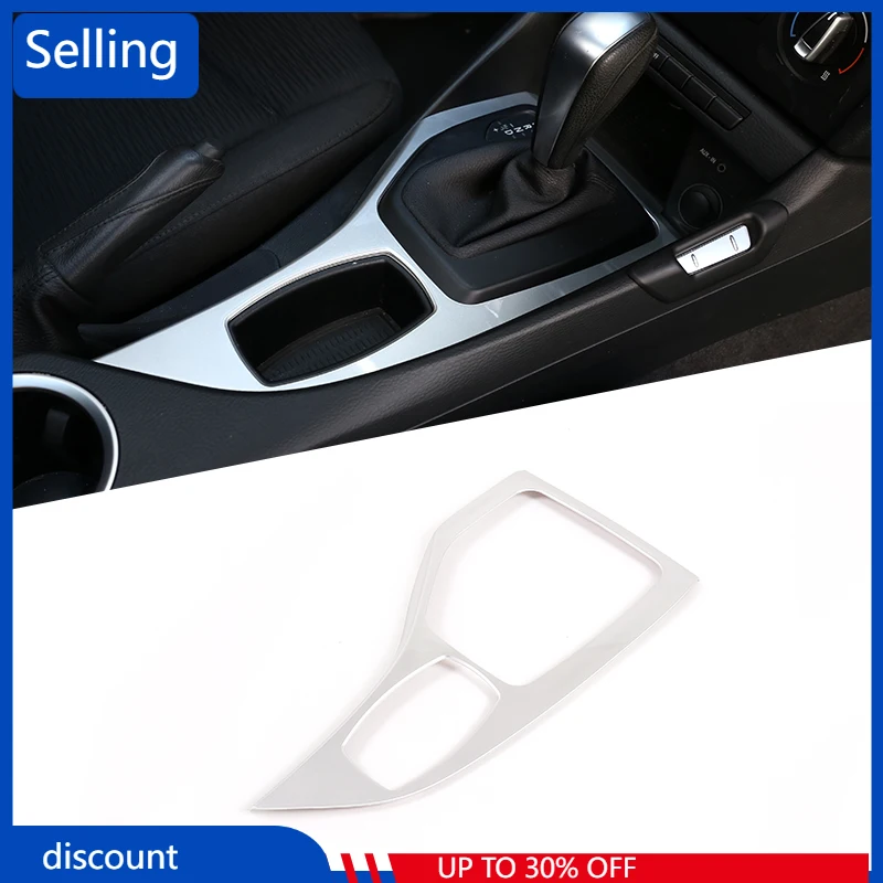 

ABS Chrome Car Control Gear Shift Panel For BMW X1 E84 2013-2015 Gear Shift Frame Decorative Cover Trim Strip Car Accessories
