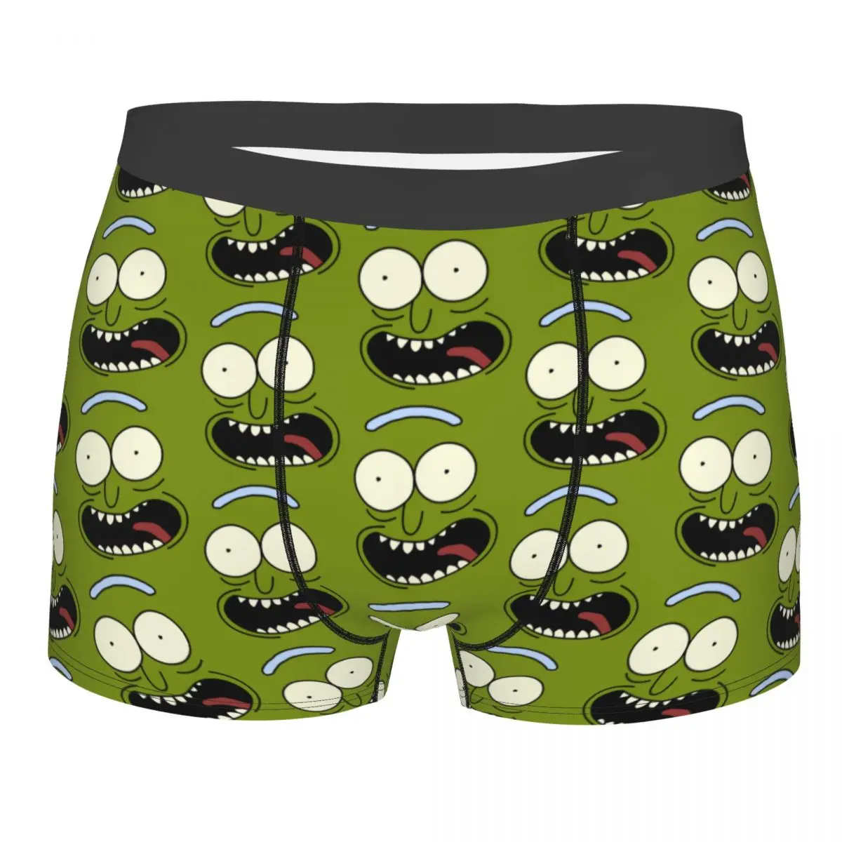 

Rick Cartoon Face Underwear Anime Pickle Boxer Shorts Men 3D Print Male Breathbale Boonie Underwear Panties Briefs Polyester