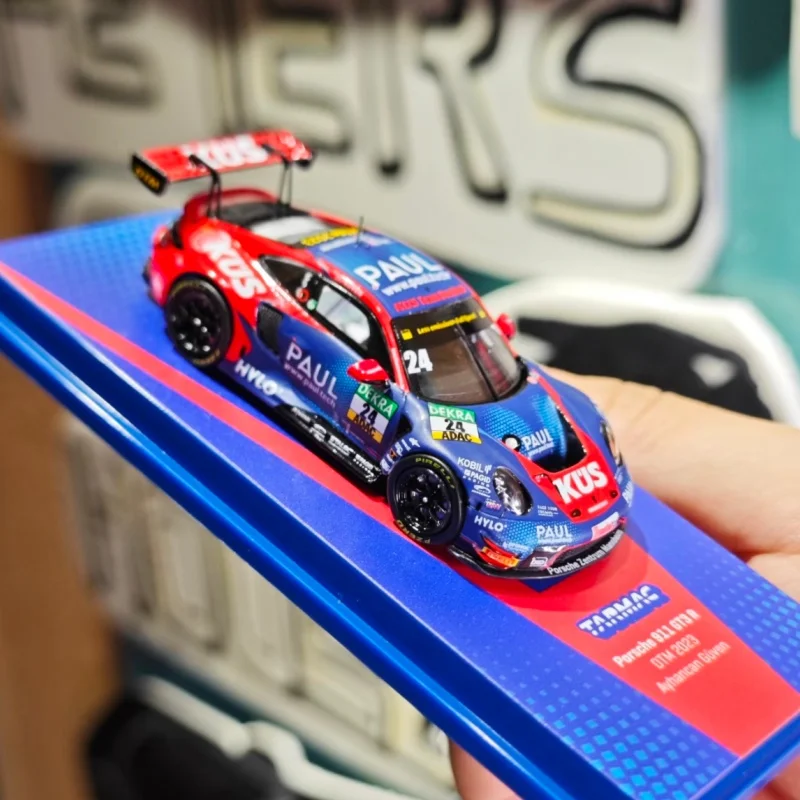 Фото Горячая новинка! В наличии TW 1:64 Scale 911 R # Масштабная модель автомобиля 24 DTM 2023 из литого сплава, коллекционный декоративный предмет, игрушечная машинка №3