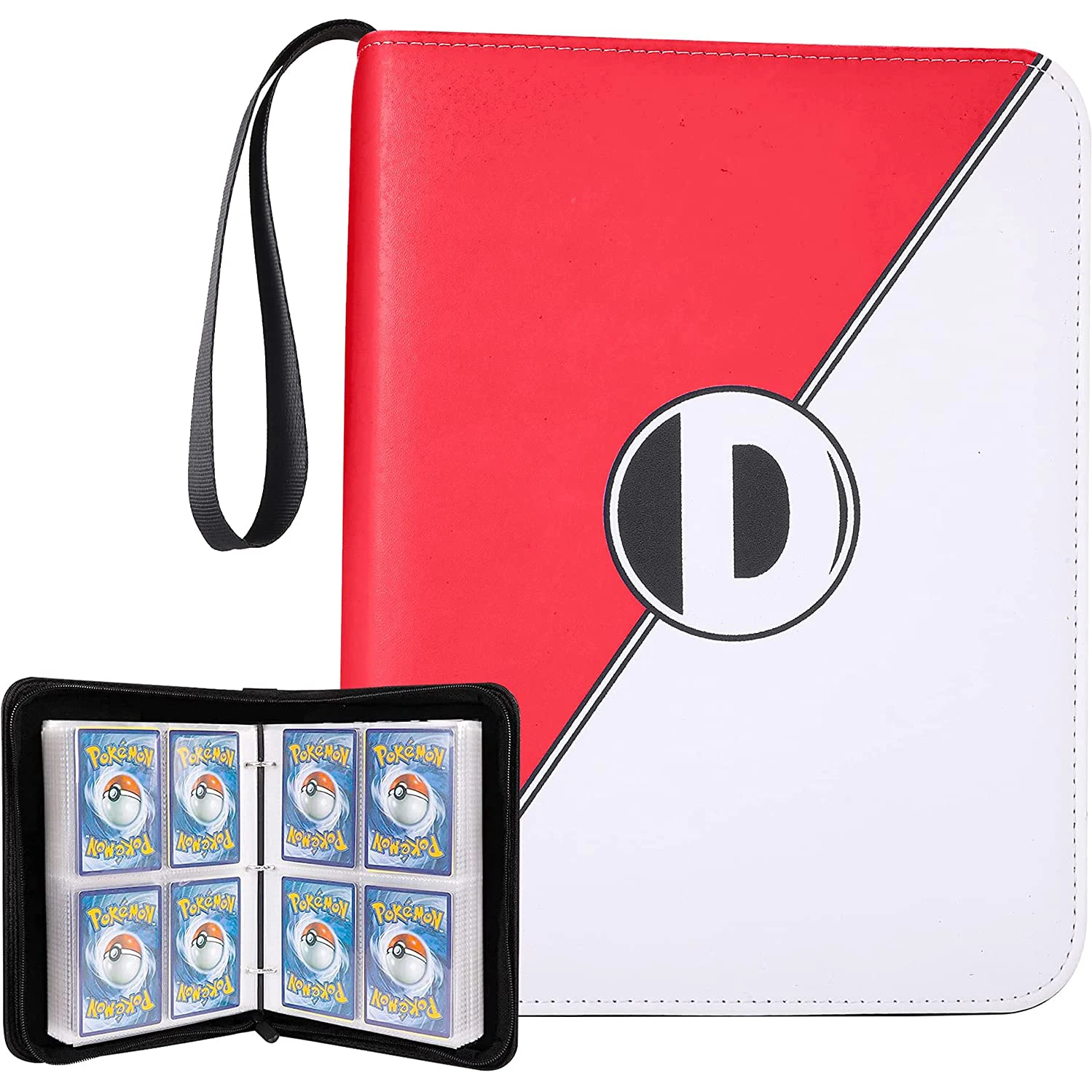 

Binder for Pokemon Cards with Sleeves, Card Binder Holder Book Compatible with Pokémon Trading Cards, Holds Up to 400 Cards