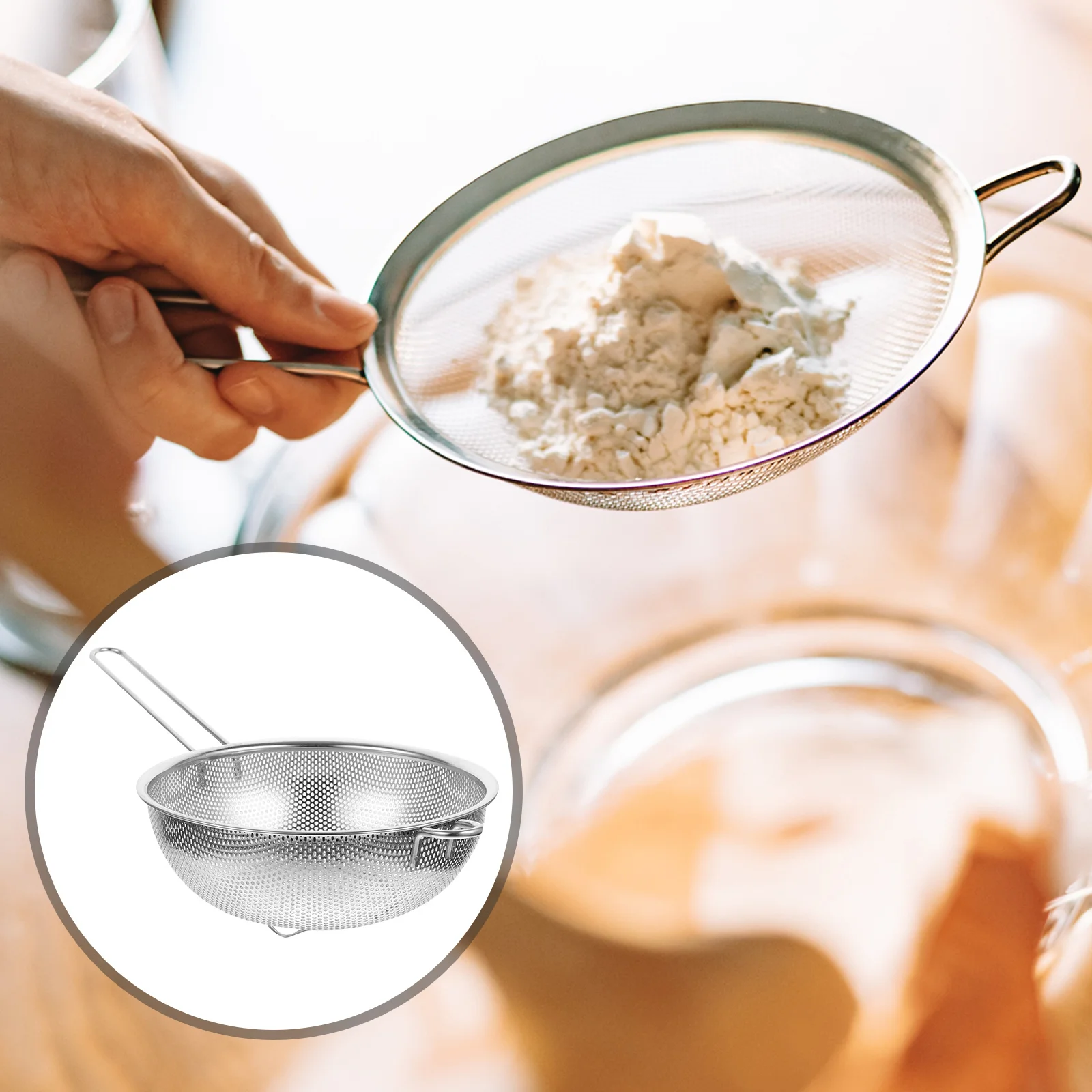 

Essentials Rice Colander Stainless Steel Collapsible Laundry Hamper Wire Basket Food