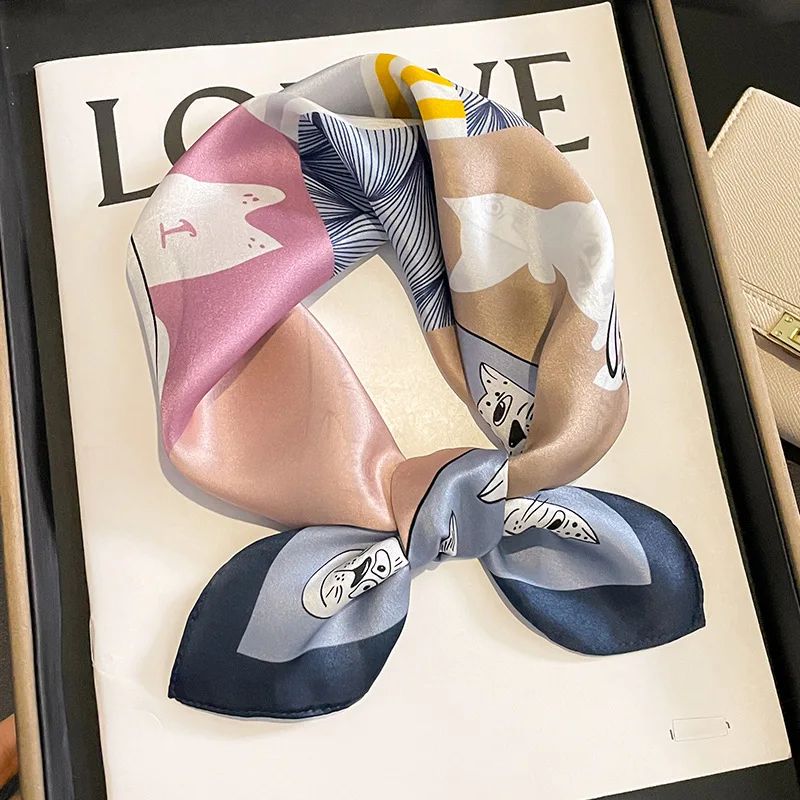 Брендовые шарфы с принтом лошади 100% саржевый шелковый шарф женские шали