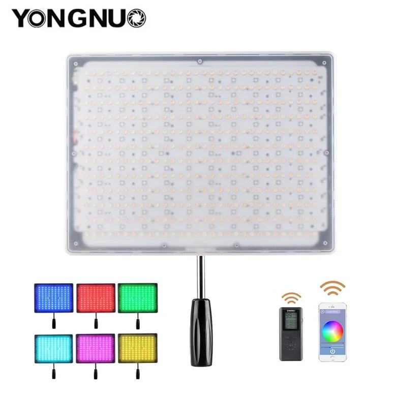 

YONGNUO YN600RGB photo studio lighting Panel with 3200K-5500K Color Temperature and APP Remote Control for Canon Nikon DSLR
