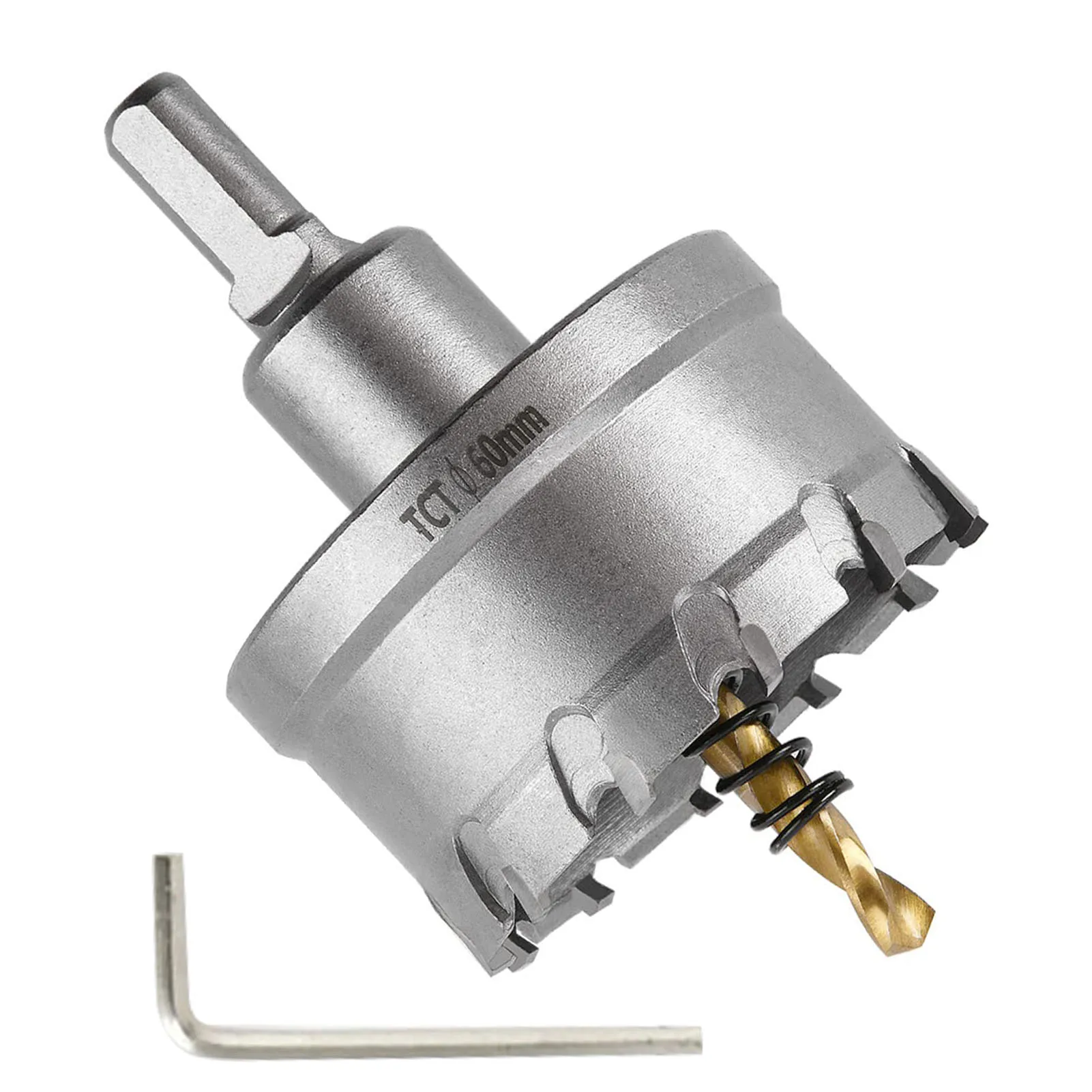 

Высокопрочная промышленная резка из нержавеющей стали, пластиковая пила для отверстий, алюминиевый сплав, древесина, высокая твердость, высокая термостойкость, 60 мм