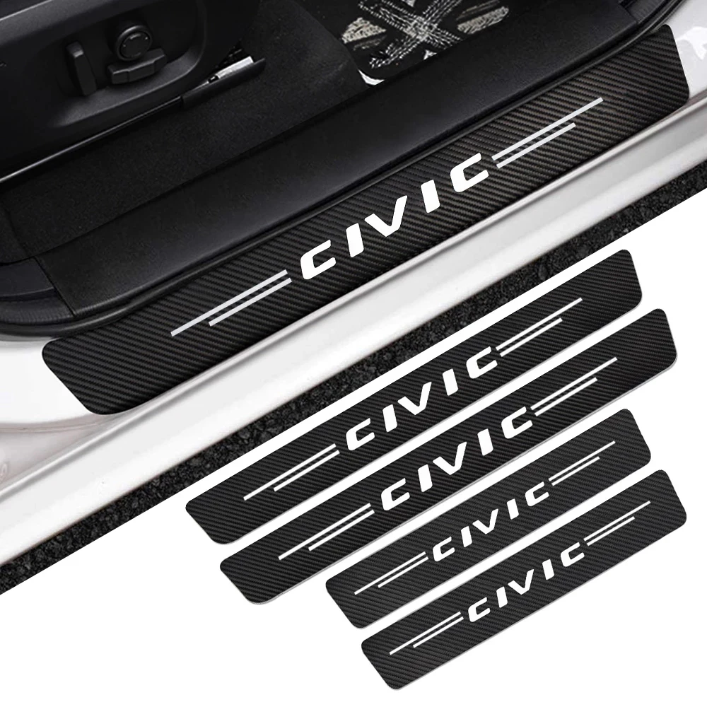 

Car Door Threshold Sill Sticker for Honda Civic 7th 8th 9th 10th Gen X EK EK3 EK9 EP EP3 FN2 FD2 FD6 FC5 FK2 FK7 FK8 Accessories