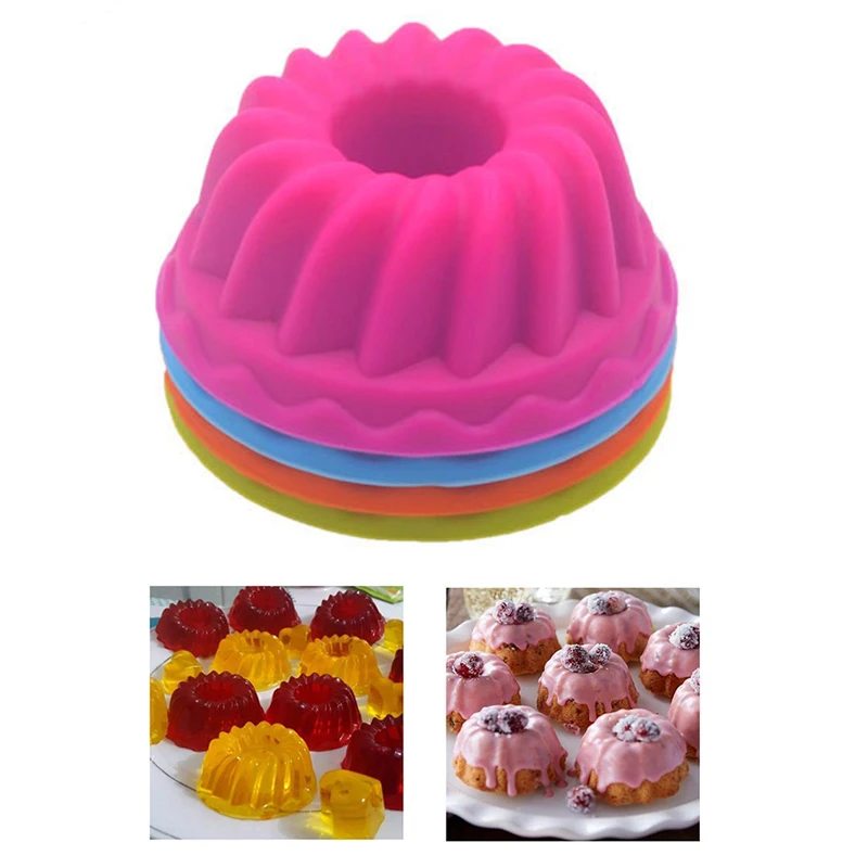 

12pcs/Set Silicone Cake Mold Pumpkin Shaped Fondant 3D Muffin Cupcake Mold