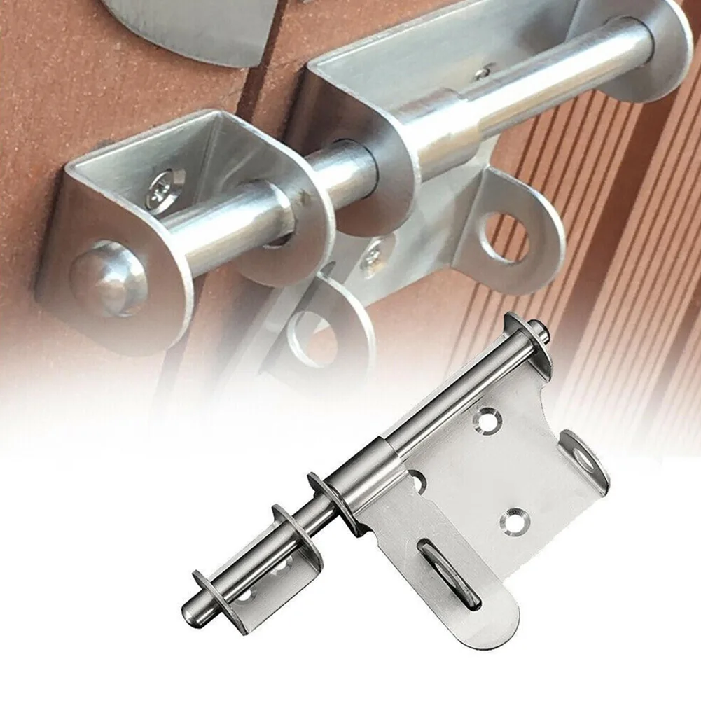 

Anti-theft Door Bolt Latch Brushed Stainless Steel Slide Bolt Hasp Hardware Door Latch Gate Home Improvement Safety Lock