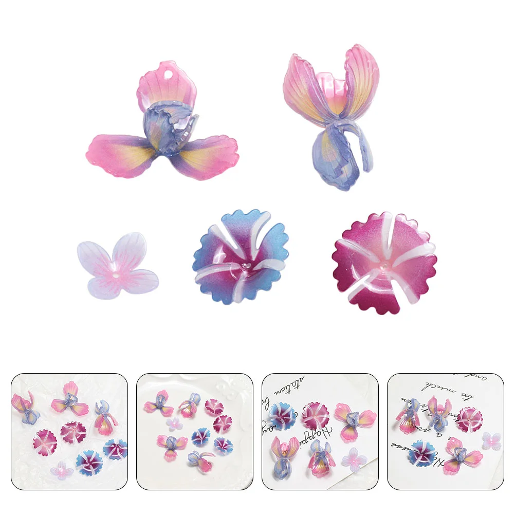 

Flower Charms Jewelry Pendants Hair Diy Pendant Petal Earring Making Dink Shrinky Paper Decors Wedding Supplies Beadplastic