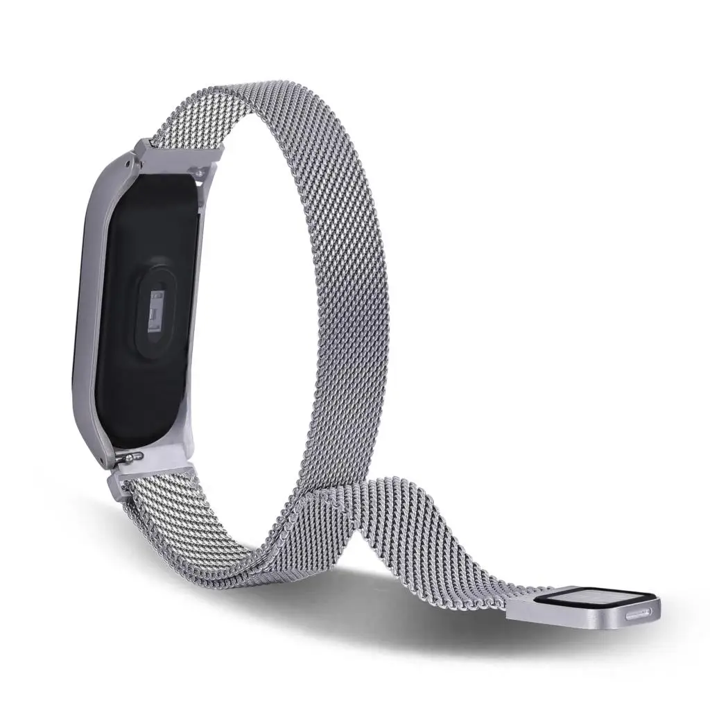 Для XiaoMi Band 3/4/5/6 металлический ремешок Niceese из нержавеющей стали браслет Xiaomi Mi 3 4