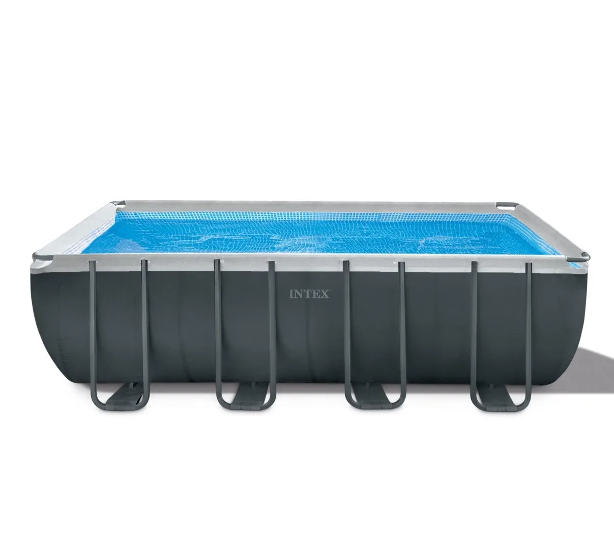 

INTEX 18ft X 9ft X 52in Inflatable PVC Rectangular Swimming Pool With Ultra XTR Frame Above Ground Pools