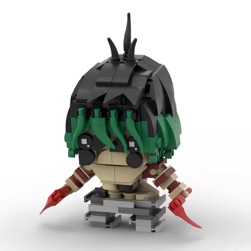 Фото MOC Классическая аниме-фигурка Kill Ghosts Bricksheadz Slayer Demon Blade, мультяшная кукла, строительные блоки, модель, коллекция для взрослых, игрушка в подарок №3