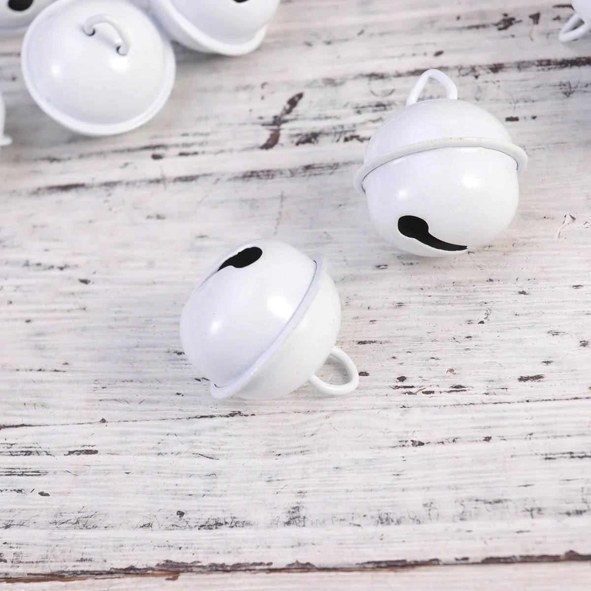 50 шт. миниатюрные рождественские украшения металлические колокольчики круглые