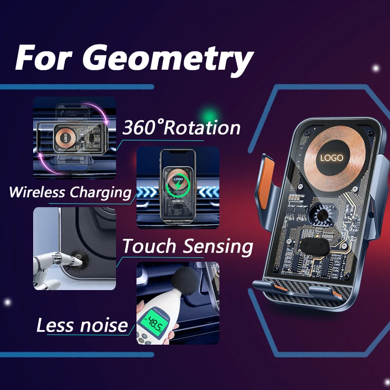 

Подставка для беспроводной зарядки с логотипом QI, 15 Вт