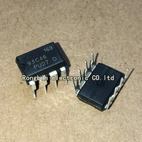 10pcs new 93c46 at93c46 at93c46 10pu 2 7 directly inserted into dip8 memory chip