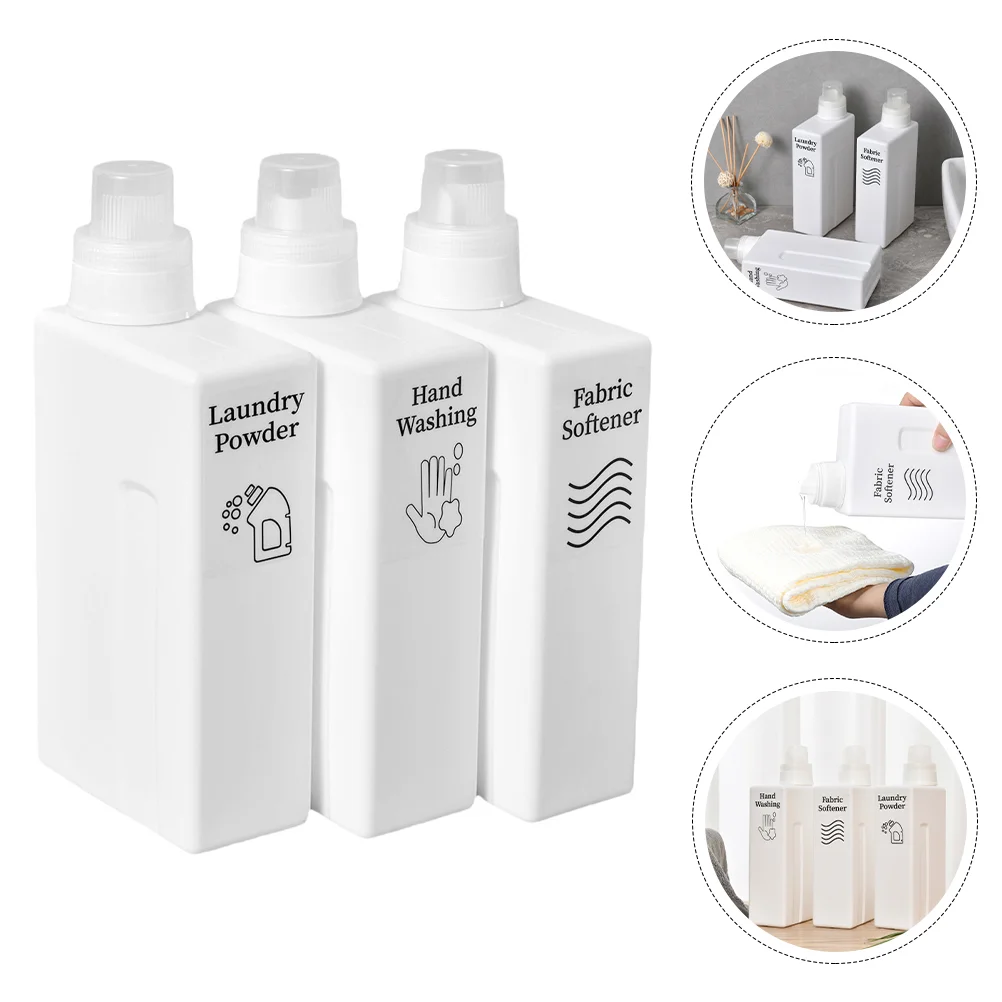 

3pcs Refillable Empty Sealed Reusable Practical Travel Supply Bath Wash Sub Bottles Travel Container