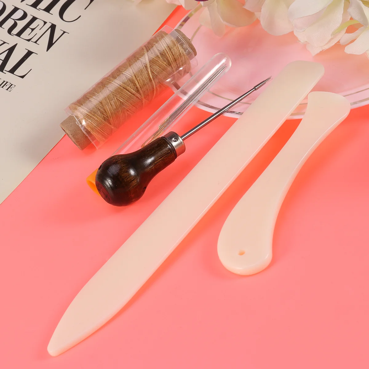 

Bookbinding Tools Paper Set Kit Book Binding Supplies Bone Sewing Creasertool Folder Thread Books Eye Starter Waxed Largefor