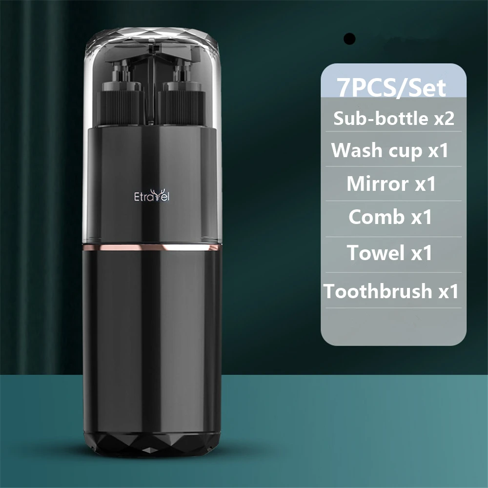 

Портативный набор туалетных принадлежностей для путешествий, набор аксессуаров для ванной комнаты, набор для мытья чашки, расческа, полоте...