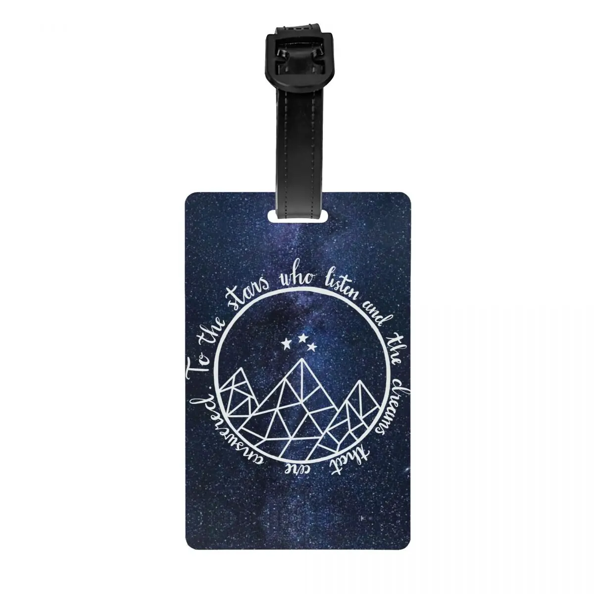 

Custom ACOTAR To The Stars Who Listen Luggage Tag With Name Card Privacy Cover ID Label for Travel Bag Suitcase
