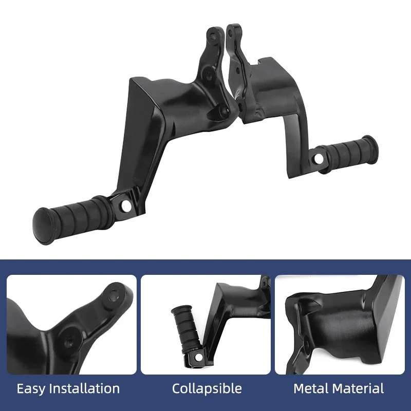 

Черные мотоциклетные задние подножки пассажира, комплект кронштейнов для крепления педалей, алюминий для Victory Kingpin Boardwalk High Ball 2003-2017