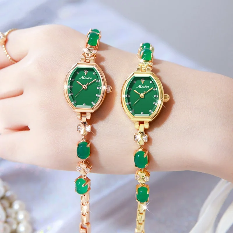 Новые роскошные женские часы ювелирные изделия с бриллиантами и драгоценными