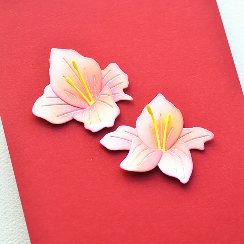 Весенний цветочный стебель цветы листья бабочка металлические штампы сделай сам