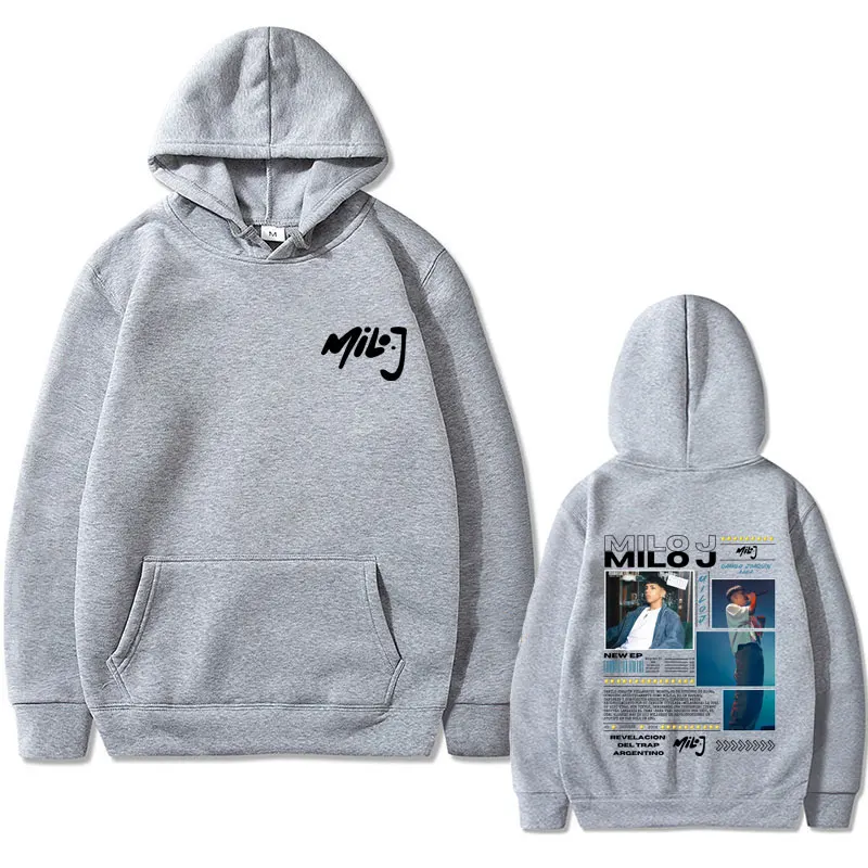 Rapper Milo J 511 Music Album Graphic Hoodie Men Women Fashion Hip Hop Oversized Sweatshirt Men's Fleece Cotton Hoodies Pullover