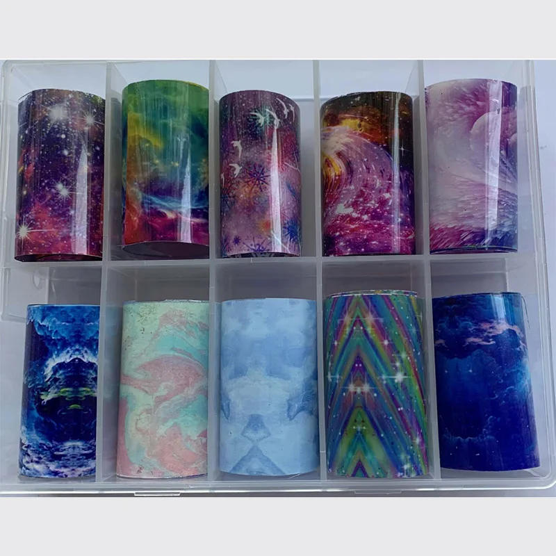 10 наклеек из переводной фольги |