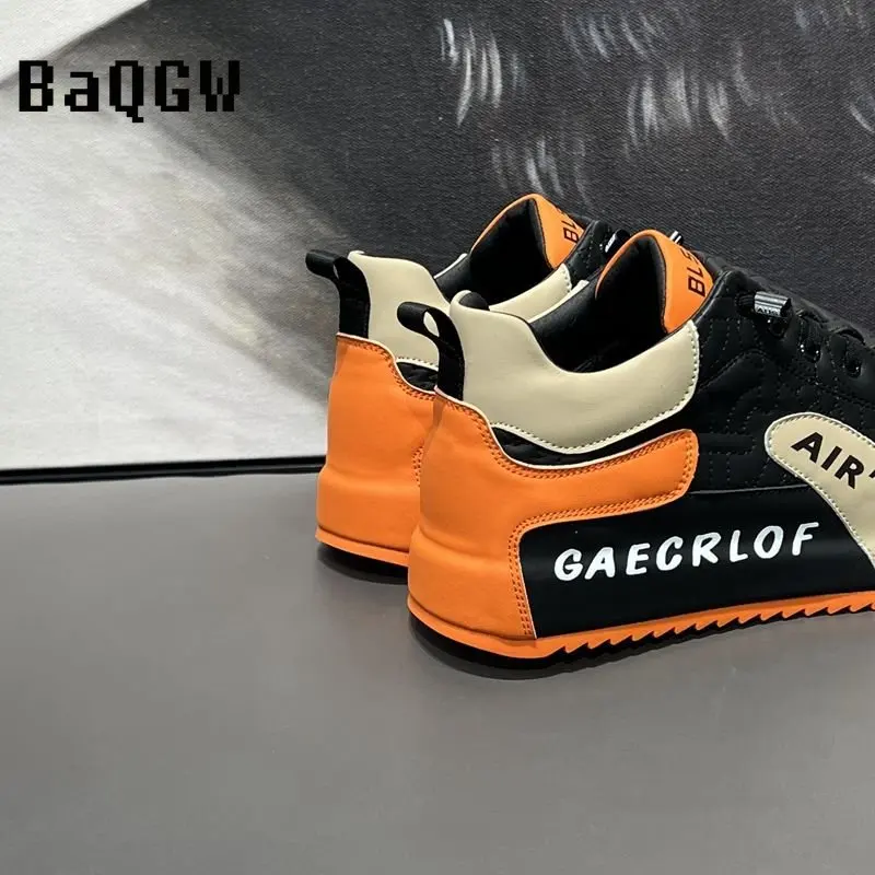 Мужские кожаные кроссовки