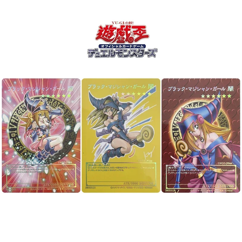 DIY Yu-Gi-Oh! 3 шт./набор карточки для игры Волшебная девушка