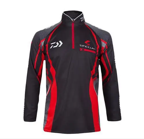 

New Daiwa Men Brand Fishing Vest Bamboo Breathable Quick Dry Fishing Shirts Summer Long Sleeve Anti-UV Fishing Clothes