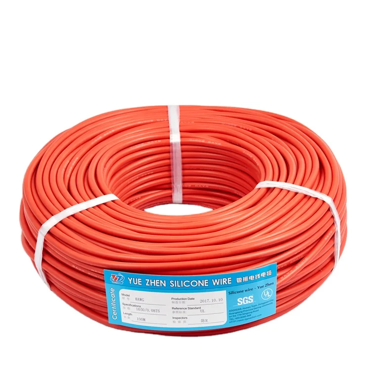 

Силовой силиконовый изолированный тепловой провод, электрические провода 14 Awg 10awg, сверхтонкий силиконовый кабель 8 калибр, медный силиконовый провод