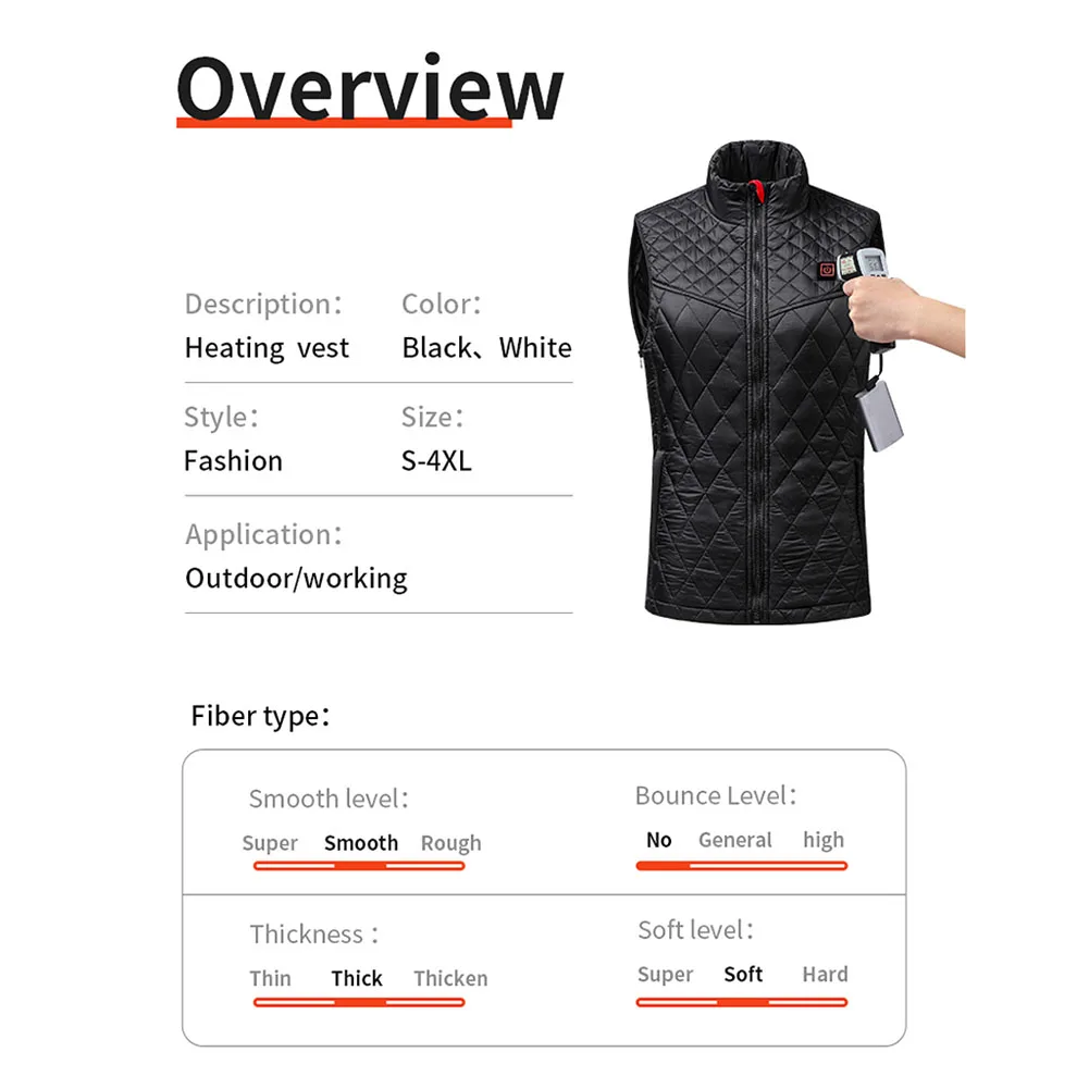 Женская куртка с подогревом жилет электроподогревом и зарядкой через USB умный