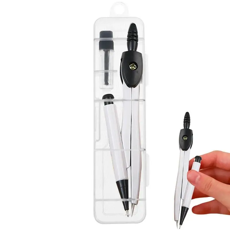 

Drafting Compass Kids Student Compass For School Geometry Learning Geometry Compass With Retractable Mechanical Pencil & A Box