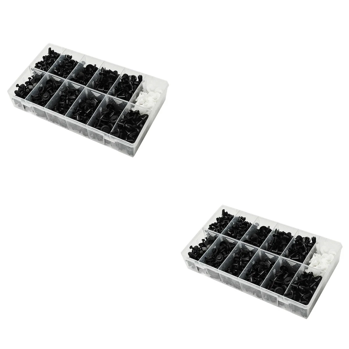 

1400 Pcs Plastic Push Pin Car Rivet Fastener Removal Tool Moulding Retainer Clip Body Bumper Trim