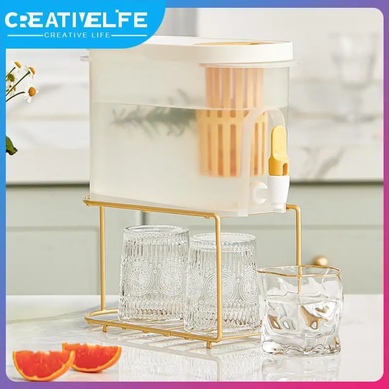 

3.9l Large Capacity Beverage Water Dispenser Cold Kettle Summer Drinking Water Jug Lemon Juice Jug Cold Kettle Fruit Teapot Tank