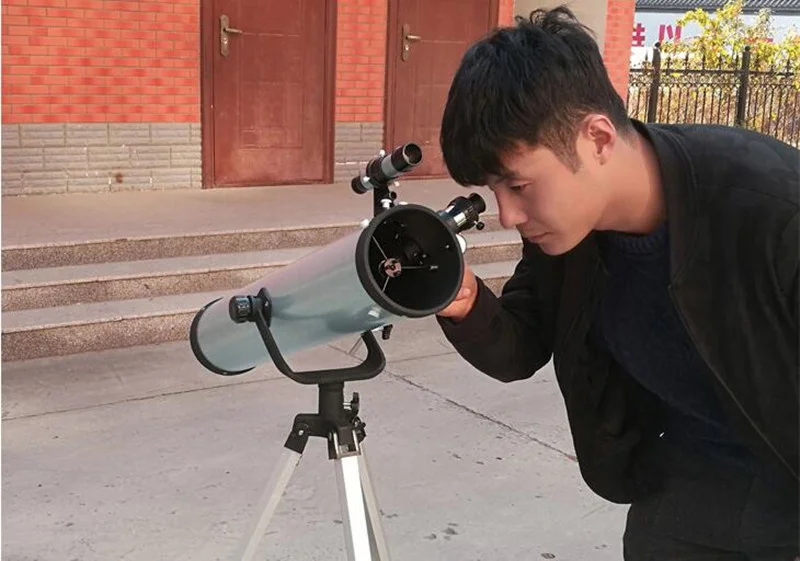 Астрономический телескоп F70076 с большой апертурой увеличением в 350 раз для