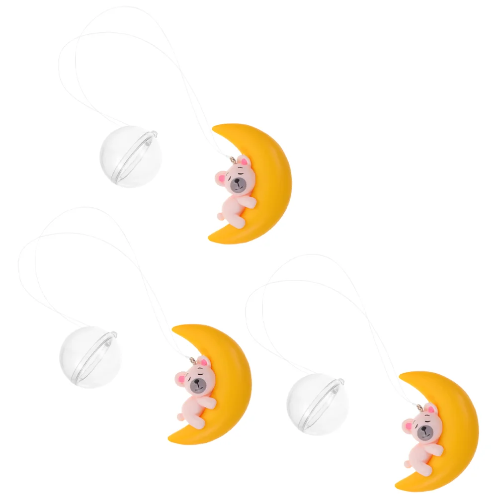 

3 Pcs Moon Decorations Floating Moon Crafts Floating Ornament Fish Tank Landscape Prop Fish Tank Moon
