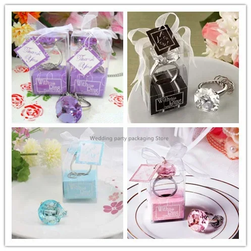 50 шт. модный и креативный брелок в форме кольца аксессуары для ключей свадебные