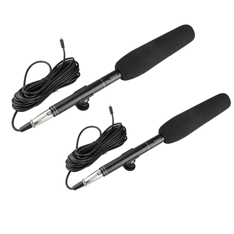 

Hot-Professional Interview Microphone Camera Microphone Directional Condenser MIC For DSLR DV Camcorders Video Camera