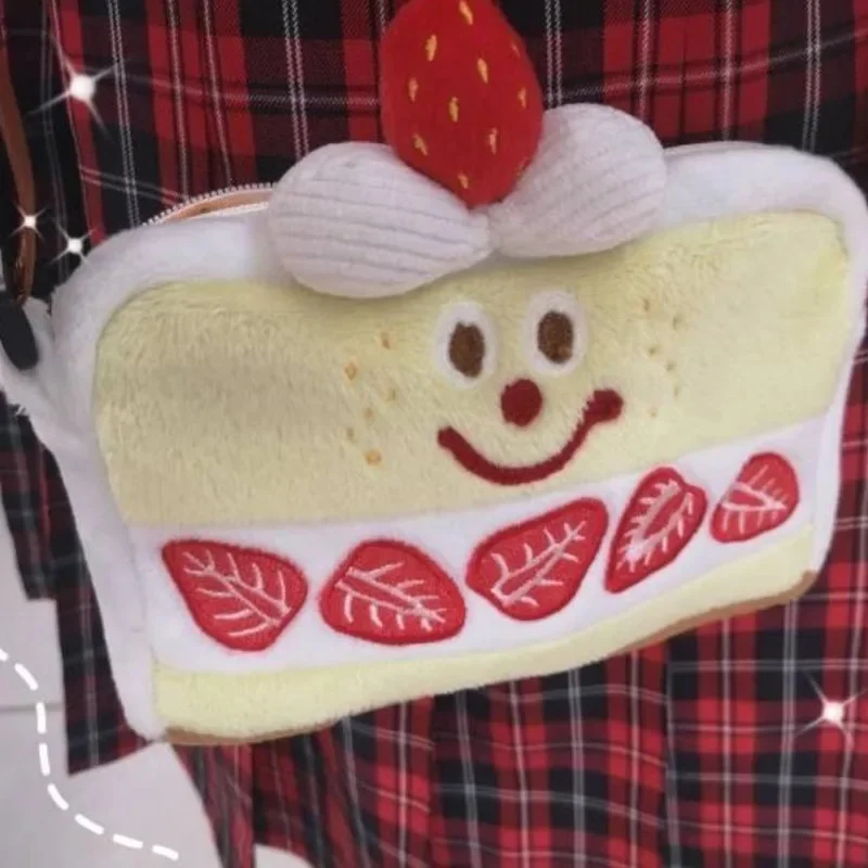 Сумка на пояс с вышивкой торта сумка через плечо японская женская милая