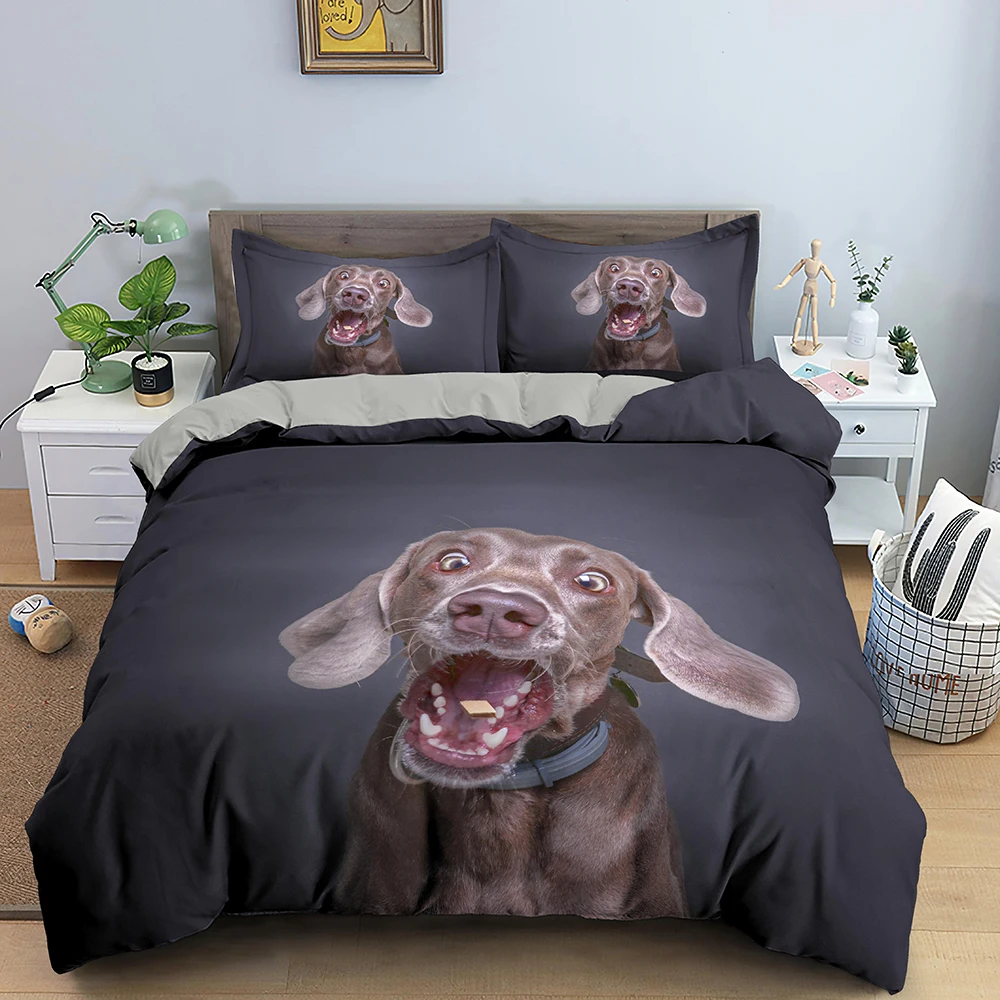 

Dachshund Dog Bedding Set Cute Colorful Puppy Duvet Cover Cartoon Cover Pet Dog Home Textiles King Queen 2/3pcs Polyester Quilt
