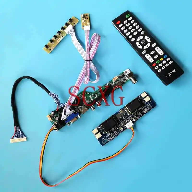 

Плата контроллера экрана для ноутбука CLAA190EA03 CLAA190EA05 1280*1024 LVDS 30 Pin 4CCFL Комплект «сделай сам» VGA HDMI-совместимый AV USB 19"