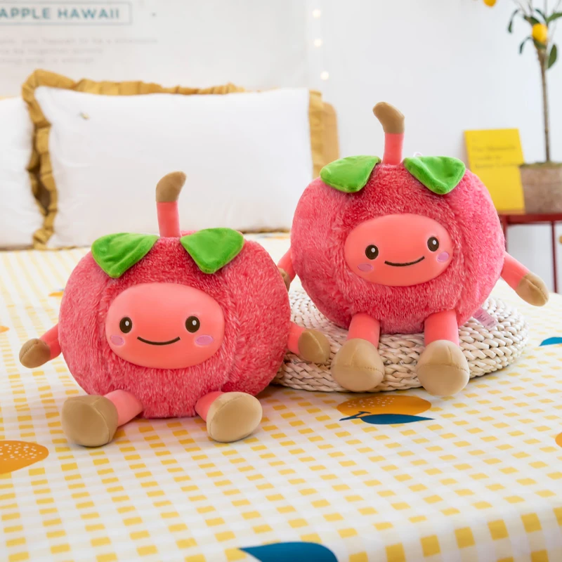 

Disney 35cm Cute Soft Apple Doll Stuffed Toy Office Nap Filled Fruit Pillow Home Comfort Mat Christmas Gift Doll Children Girls