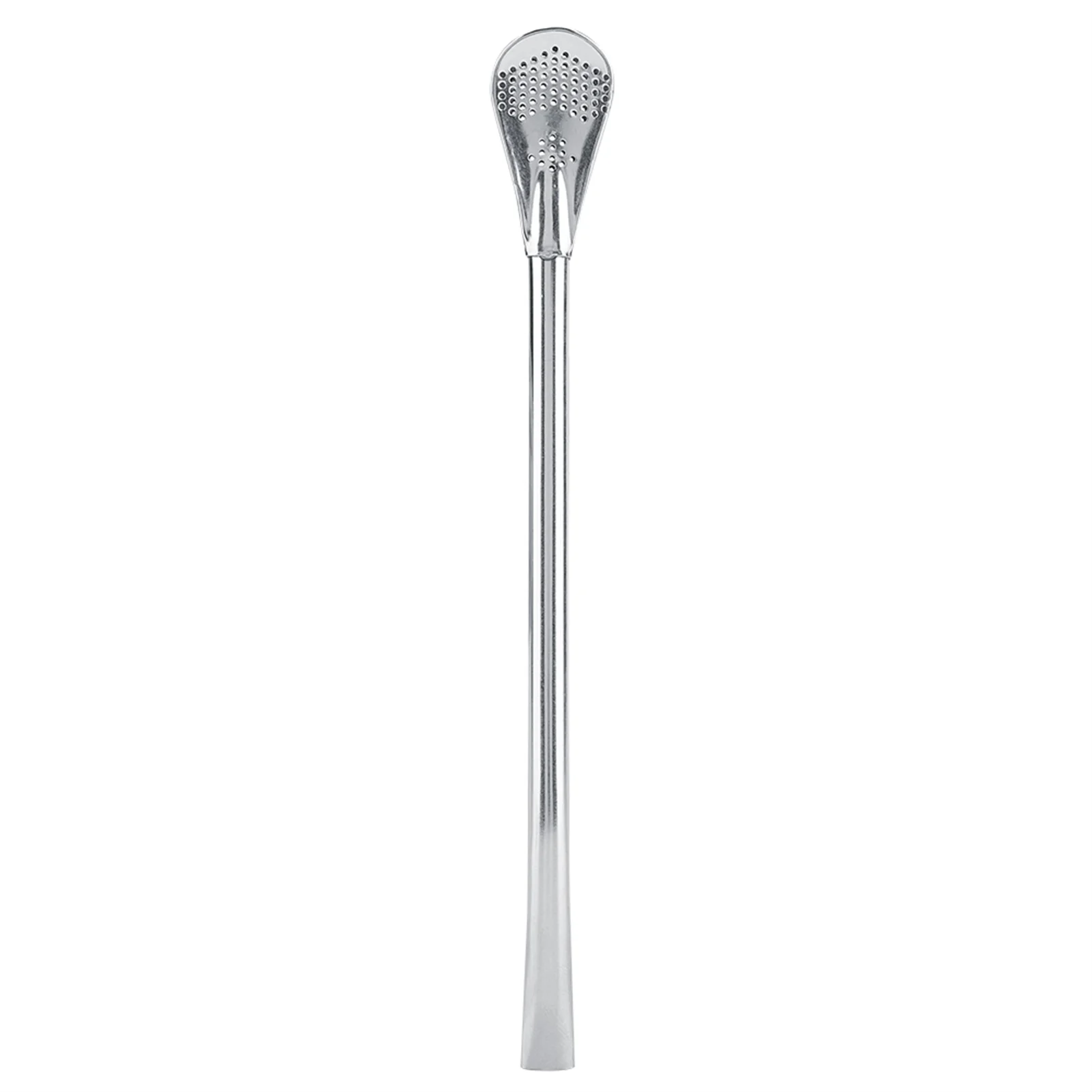 

Stainless Steel Metal Drinking Straw Spoon Resuable Washable Cocktail Spoons L