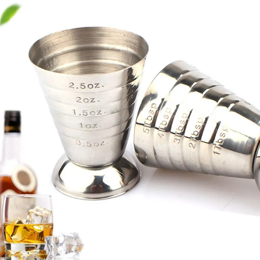 Металлический мерный стакан 75 мл инструмент для напитков w/ml/oz Shot Ounce 15-75