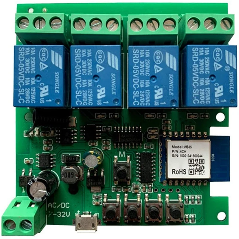

Беспроводной интеллектуальный самоблокирующийся мгновенный релейный переключатель блокировки, DIY WIFI App Bluetooth пульт дистанционного управле...