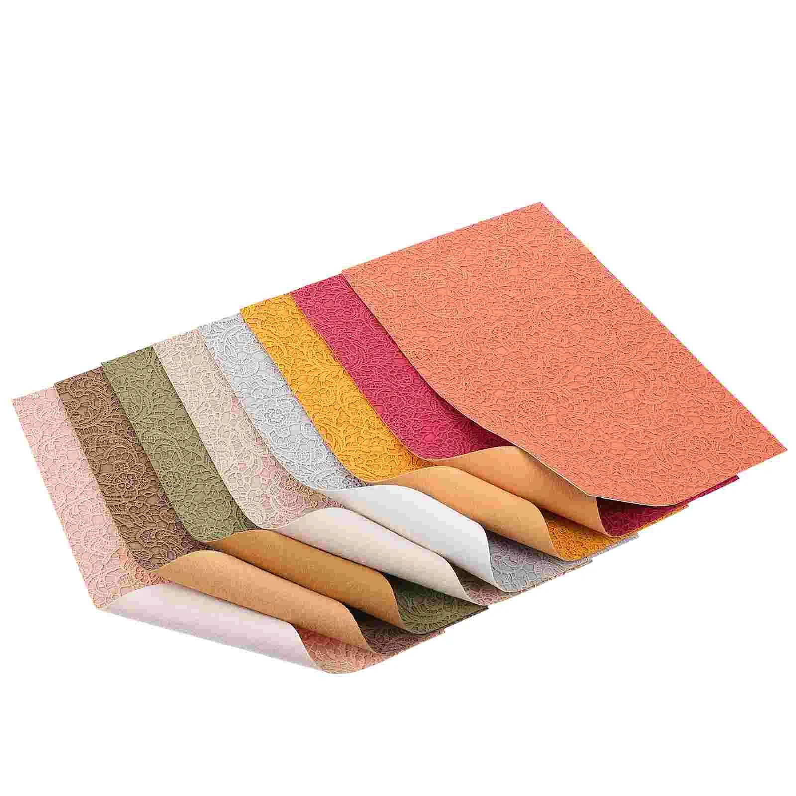 

8pcs DIY Leather Sheets Creative Craft Making Leather DIY Crafts Making Leather