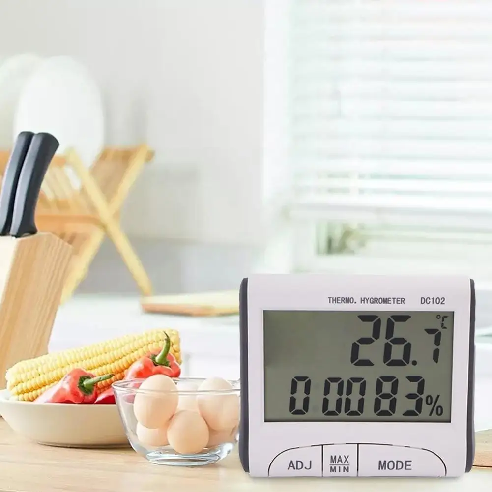 

Удобный комнатный термометр R6H2, цифровой измеритель температуры и влажности с цифровым ЖК-дисплеем