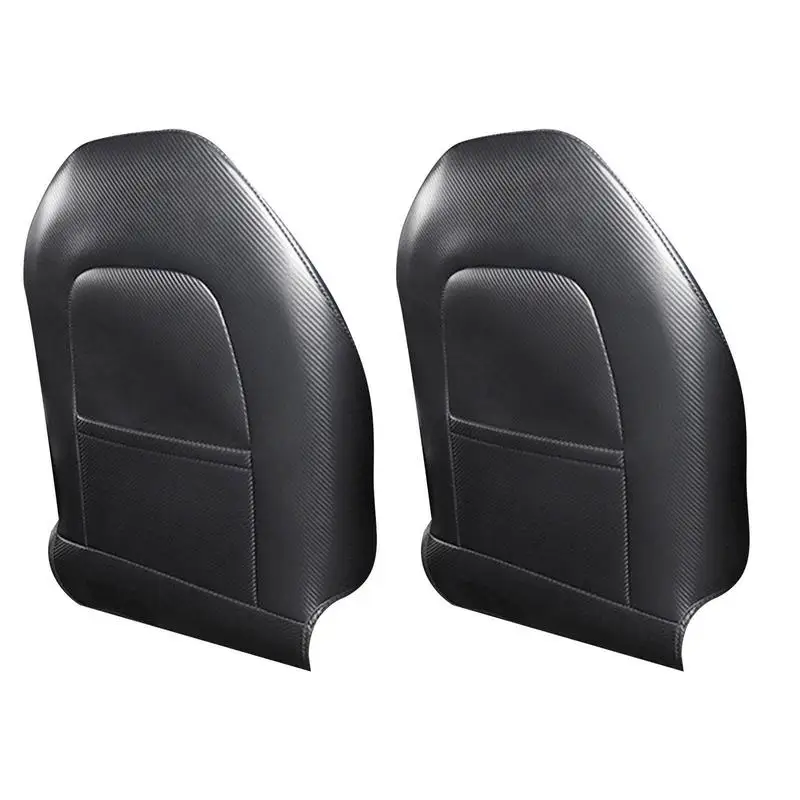 

Anti Kick Pad Car Seat Protector Cover ForTesla Model 3 Y Car Styling Modification Interior Anti Dirty Leather Protector 2pcs