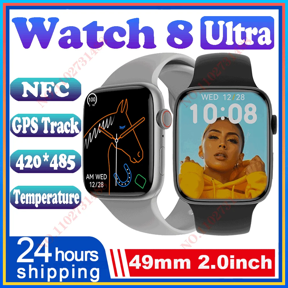 

2023 original DT8 pro max iwo Watch Ultra Series 8 Smartwatch 49mm 420*485 NFC relogio inteligente PK h11 ultra upgrade HK8